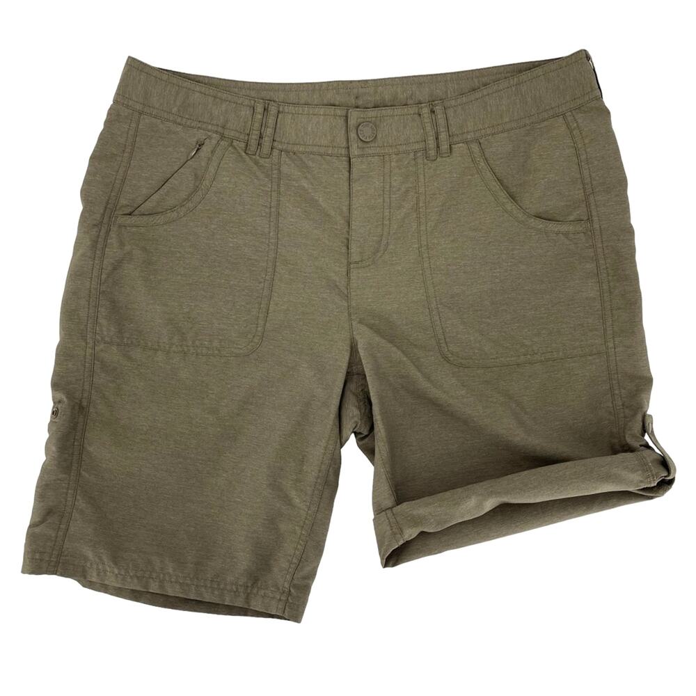 The North Face Horizon Roll Up Women’s Olive Shorts Size 12 Walking Camping